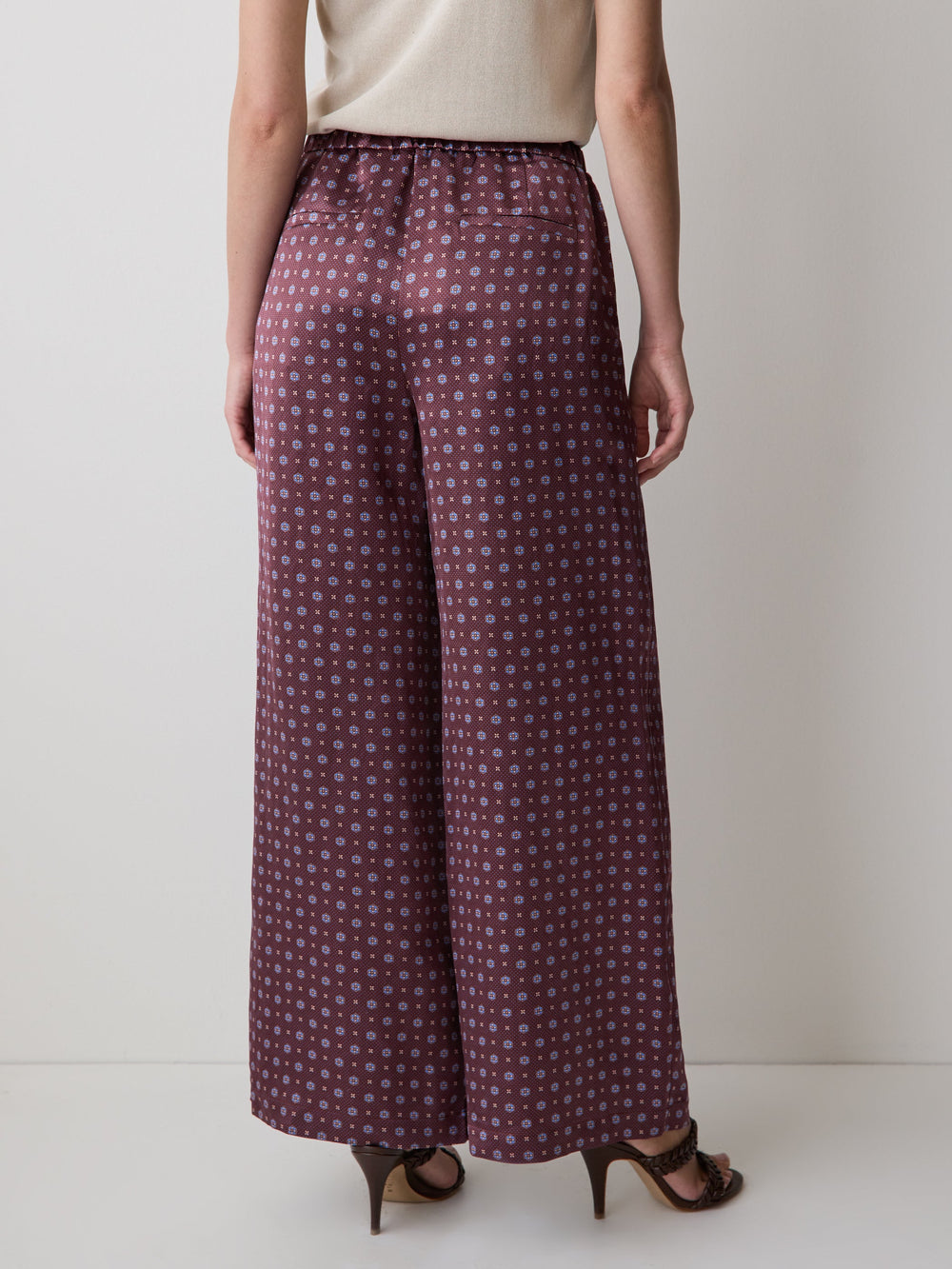 Pull-On Mid-Rise Wide-Leg Pant rw&co Limited Time Discount
