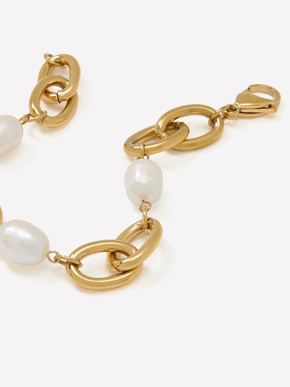 Stainless Steel Bracelet with Freshwater Pearls rw&co Great Value Deal