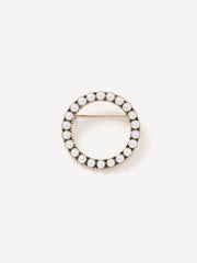 Round Broach with Pearls rw&co Special Promo Price