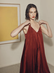 Sleeveless V-Neck Midi Dress rw&co Limited Time Discount