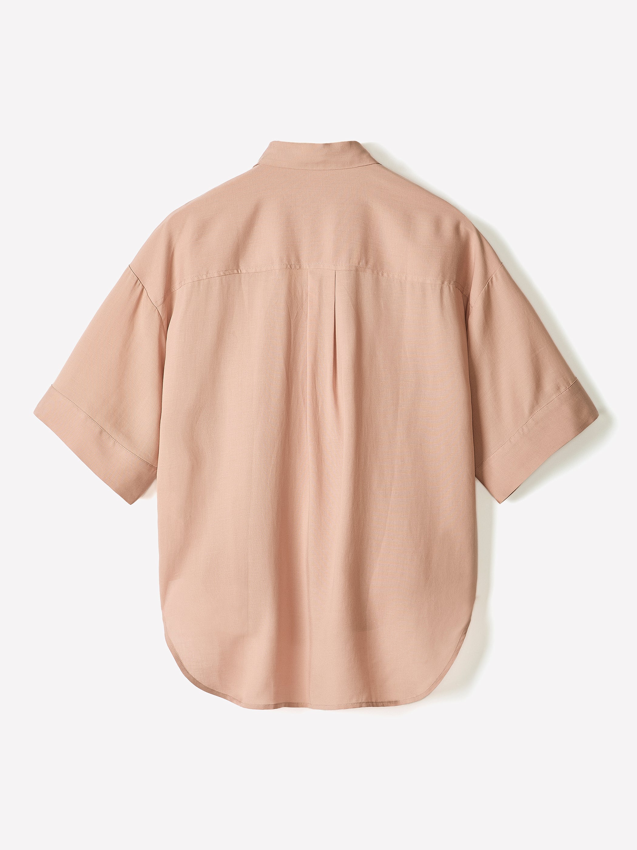 Short-Sleeve Blouse with Shirt Collar rw&co Limited Time Discount