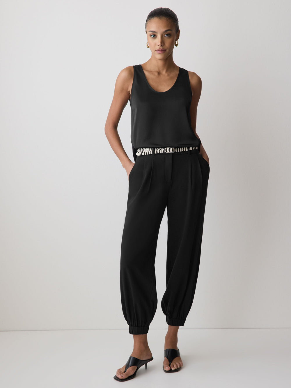 High-Rise Balloon-Leg Pant rw&co Limited Time Discount