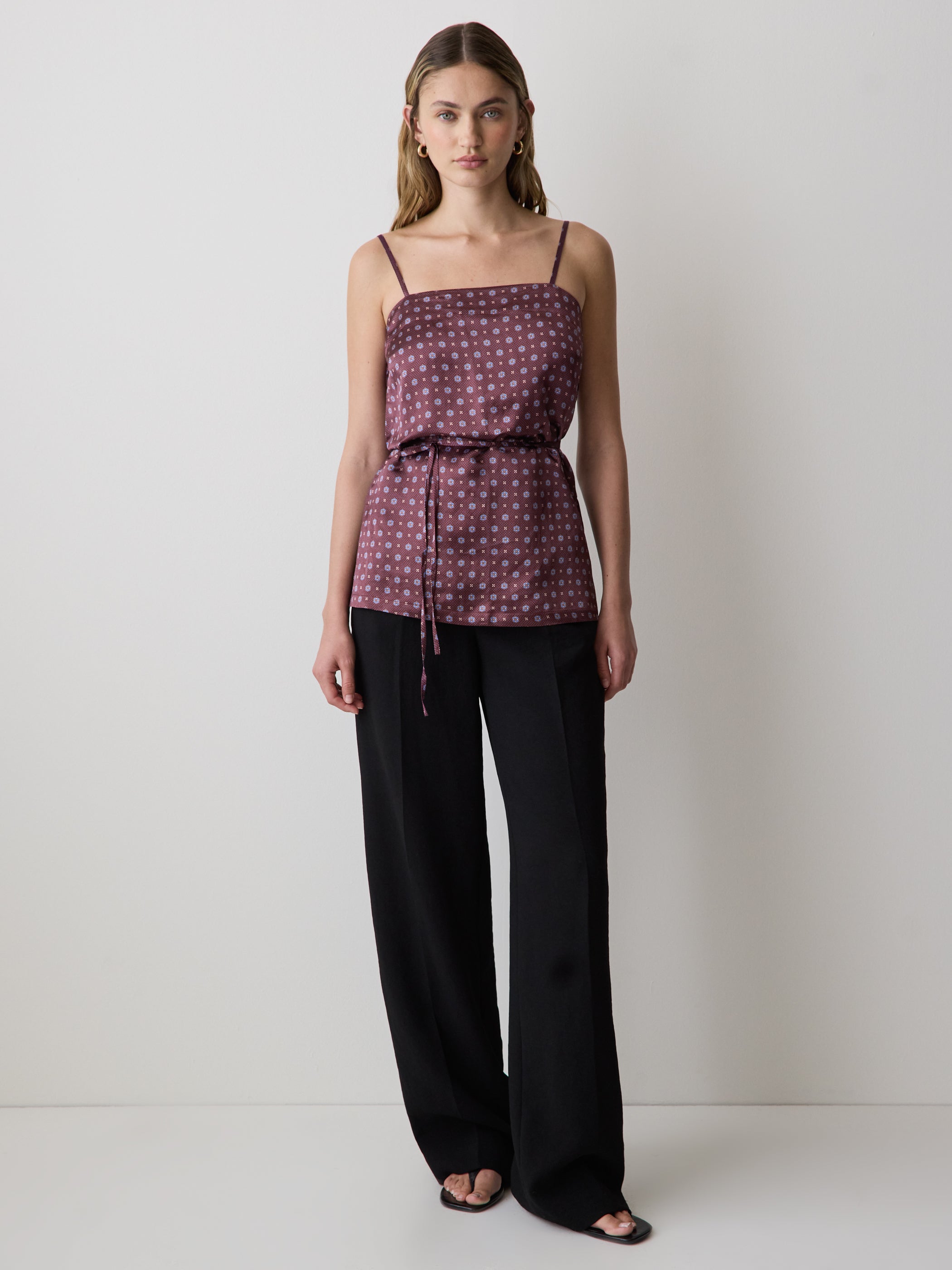 Sleeveless Square-Neck Blouse rw&co Special Promo Price