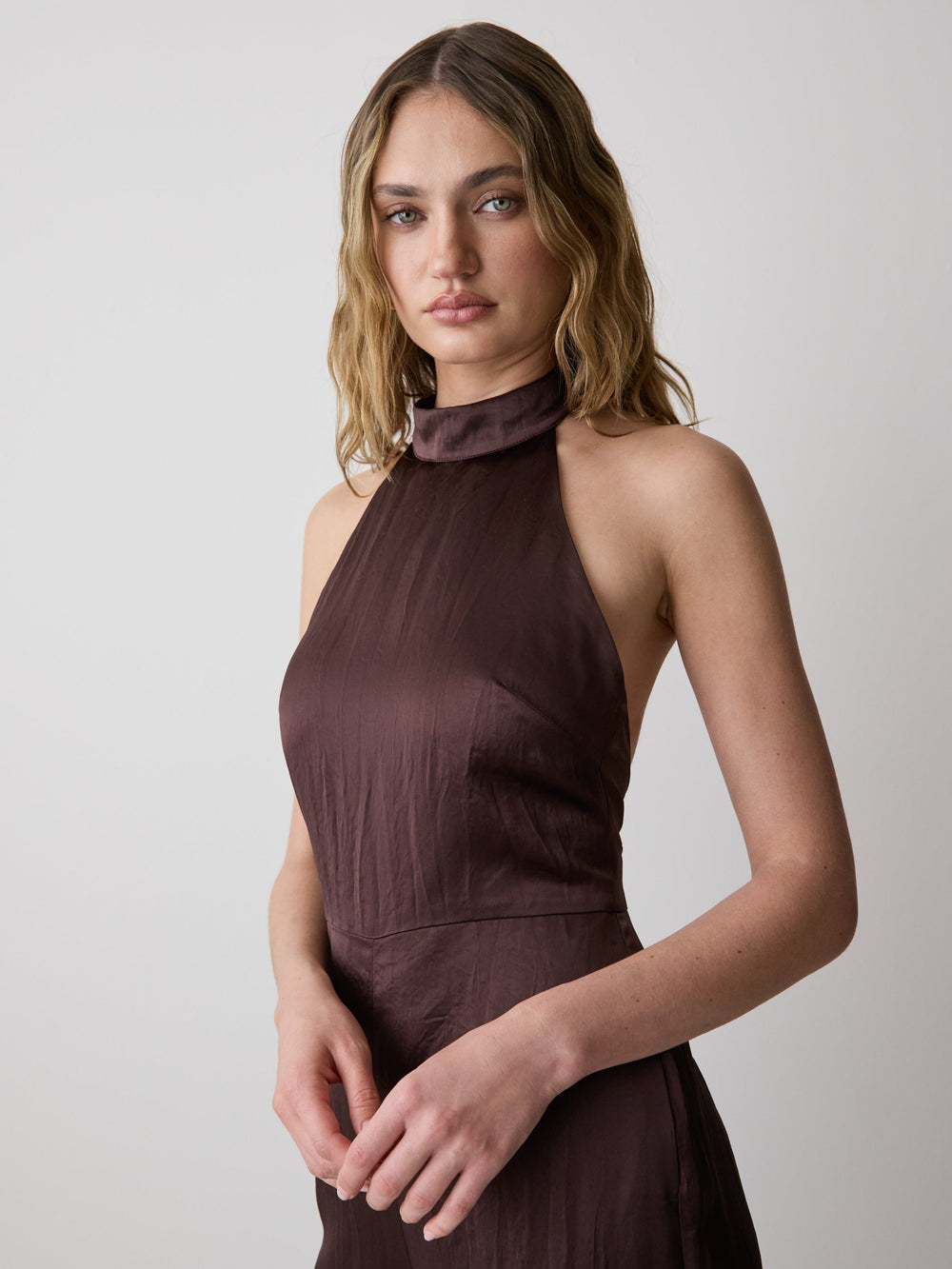 Sleeveless Wide-Leg Jumpsuit with Open Back rw&co On Sale