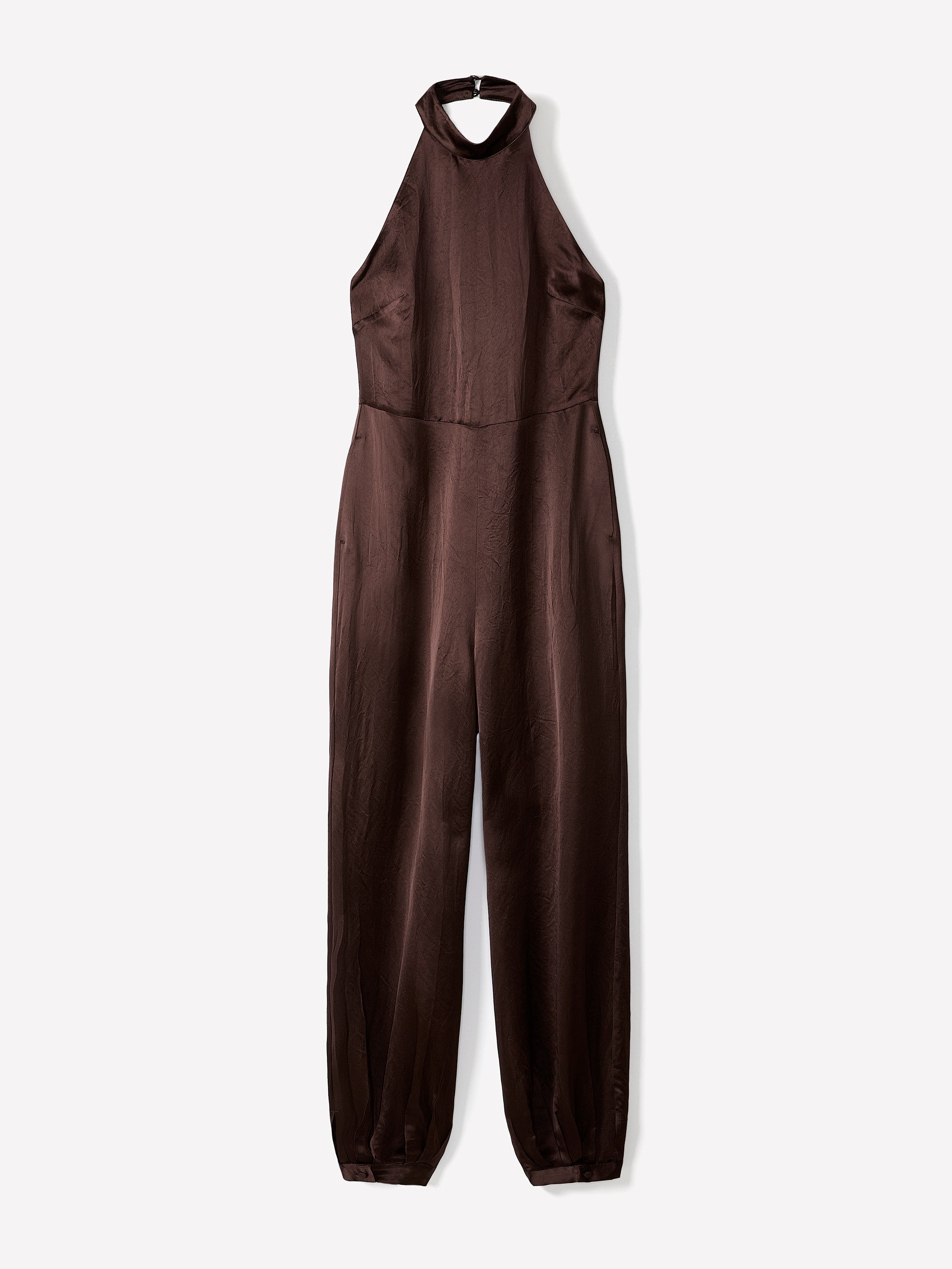 Sleeveless Wide-Leg Jumpsuit with Open Back rw&co On Sale