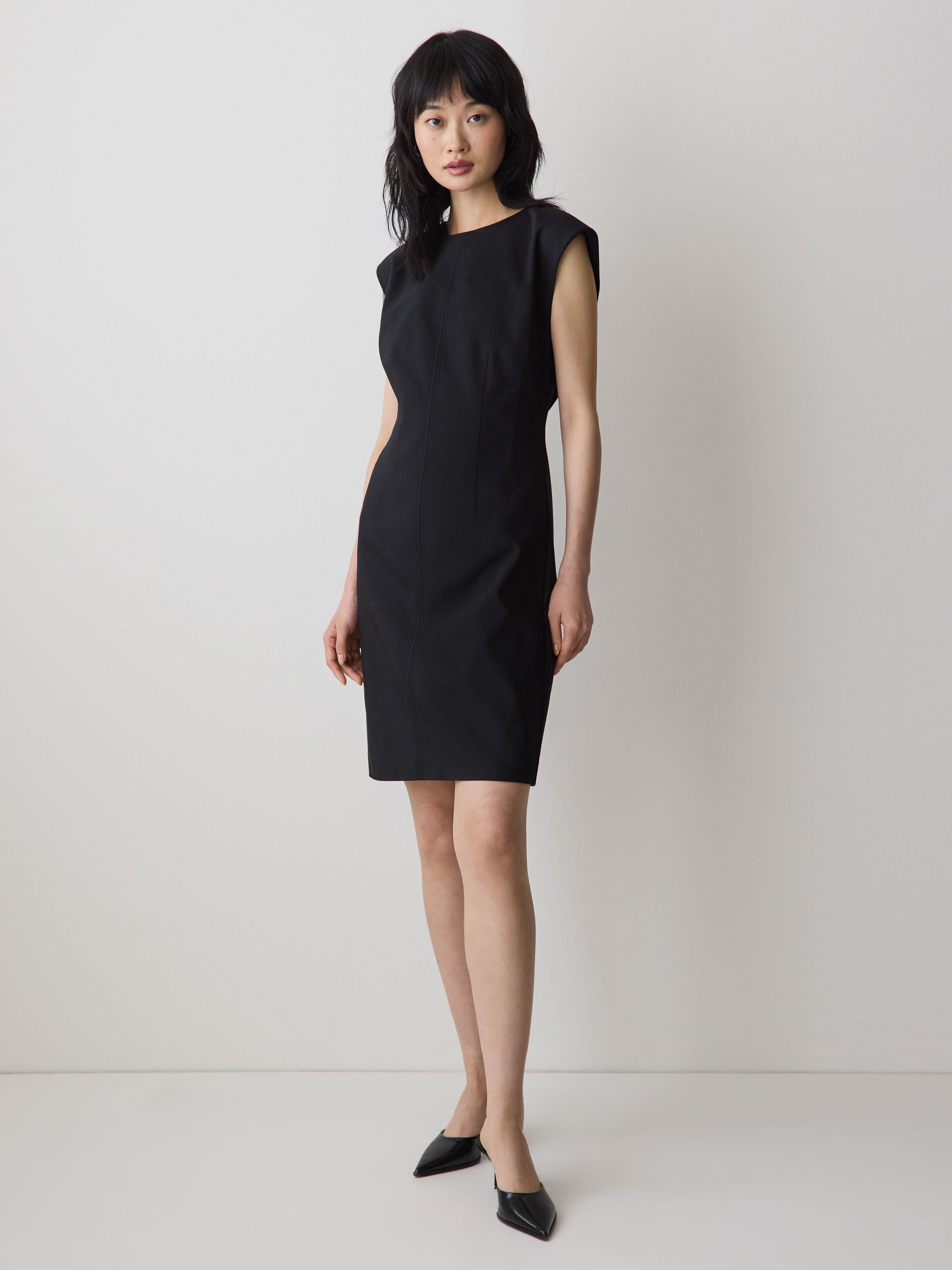 Sleeveless Crew-Neck Mini Dress rw&co Special Promo Price