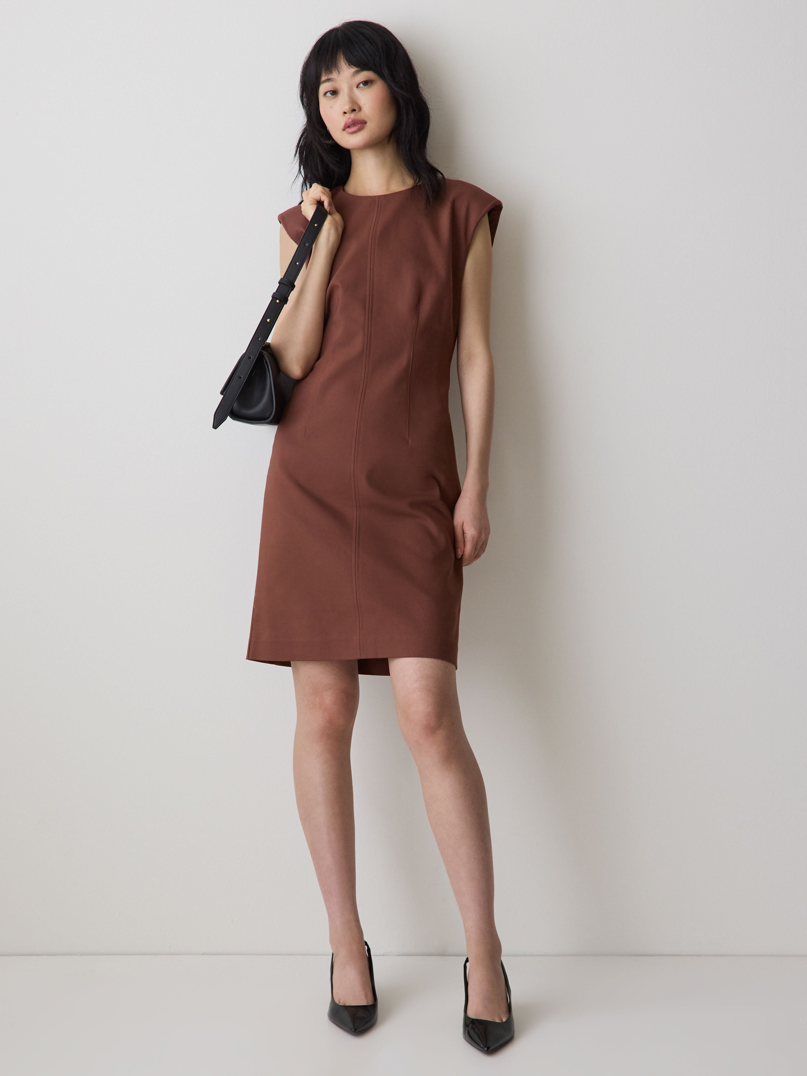 Sleeveless Crew-Neck Mini Dress rw&co Special Promo Price