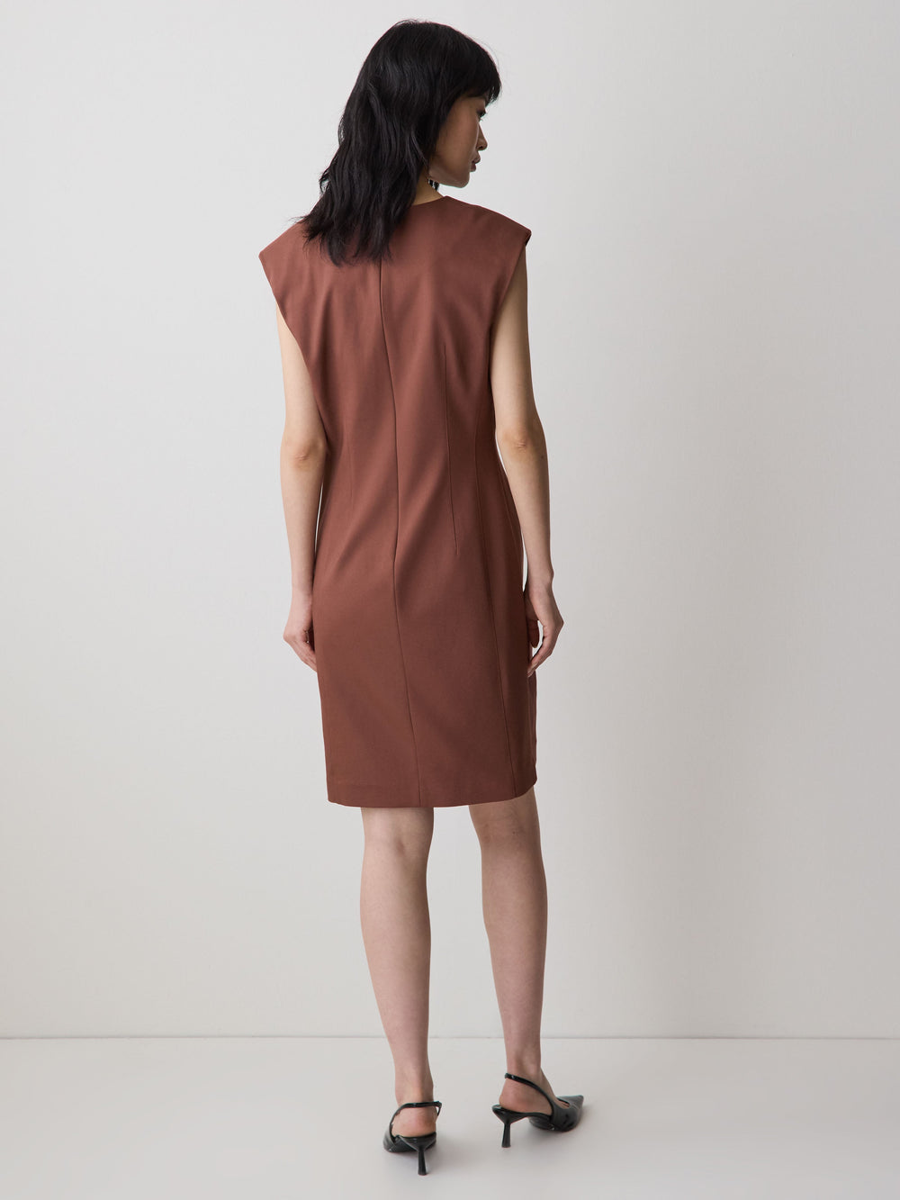 Sleeveless Crew-Neck Mini Dress rw&co Special Promo Price