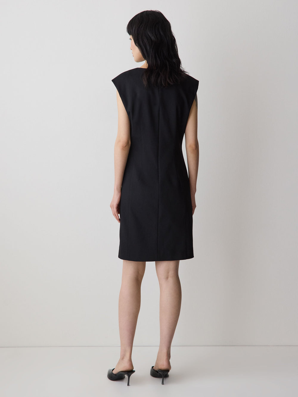 Sleeveless Crew-Neck Mini Dress rw&co Special Promo Price