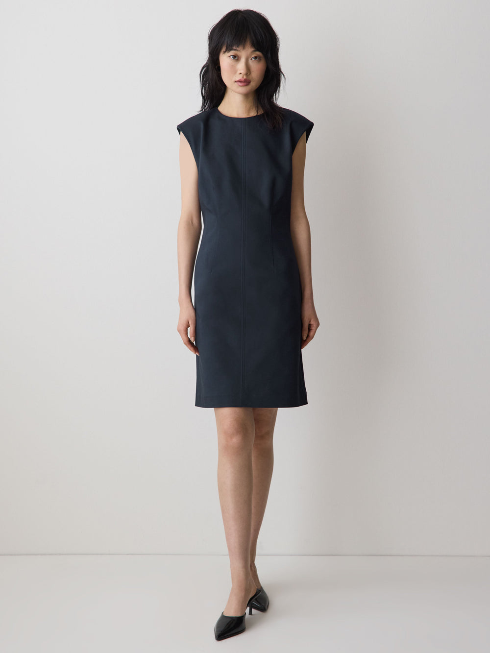 Sleeveless Crew-Neck Mini Dress rw&co Special Promo Price