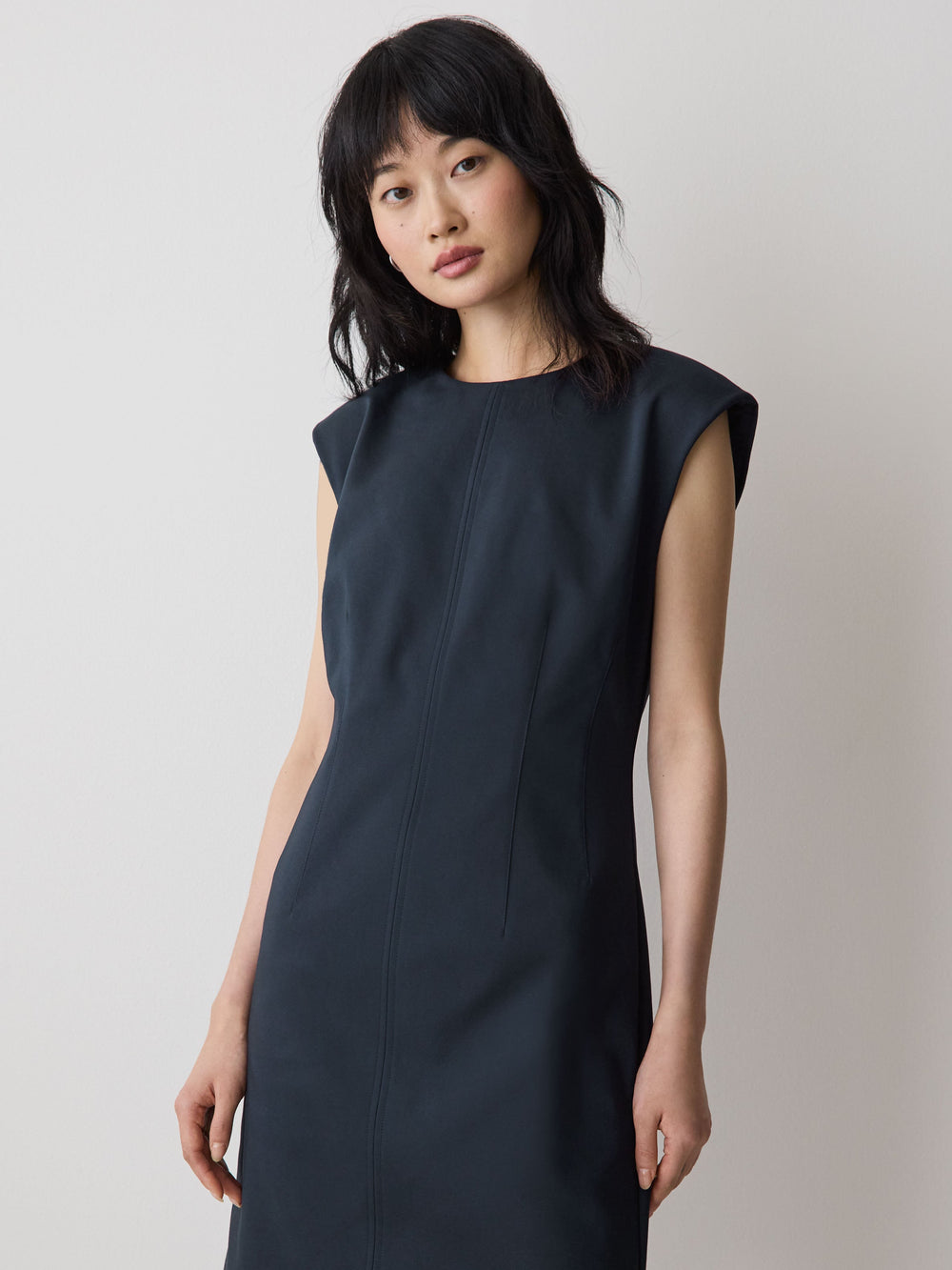 Sleeveless Crew-Neck Mini Dress rw&co Special Promo Price