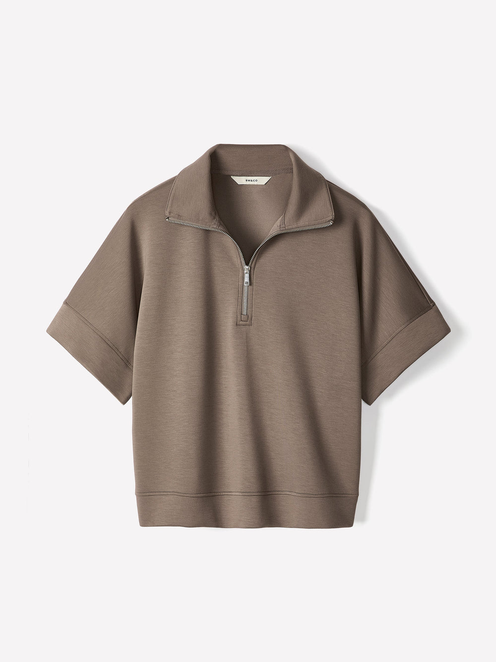 Half-Zip Mock-Neck Top rw&co Limited Time Discount