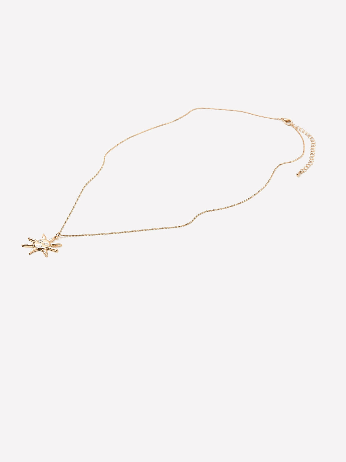 Long Necklace with Sun Pendant rw&co On Sale