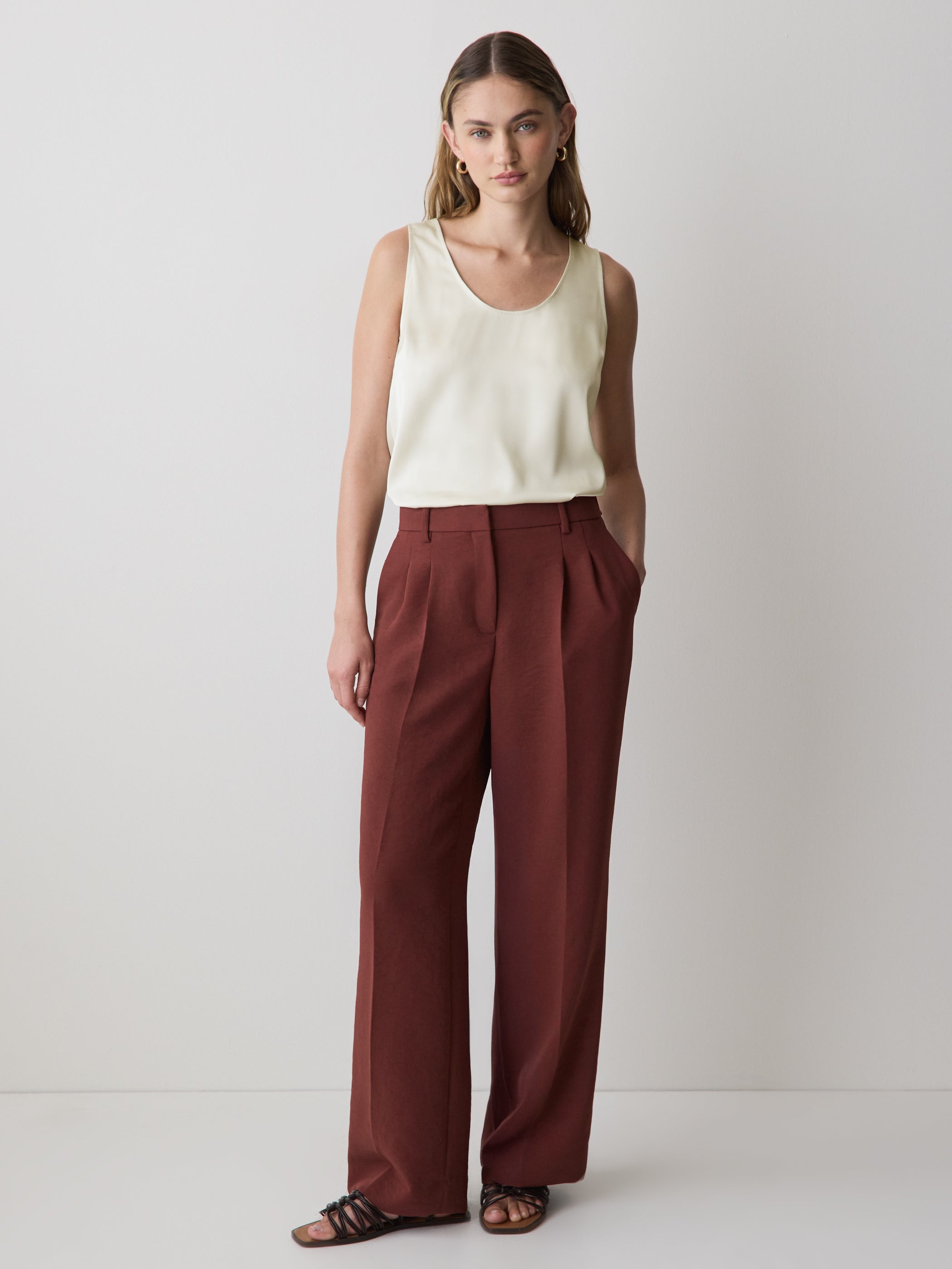 U-Neck Satin Cami rw&co Special Offer