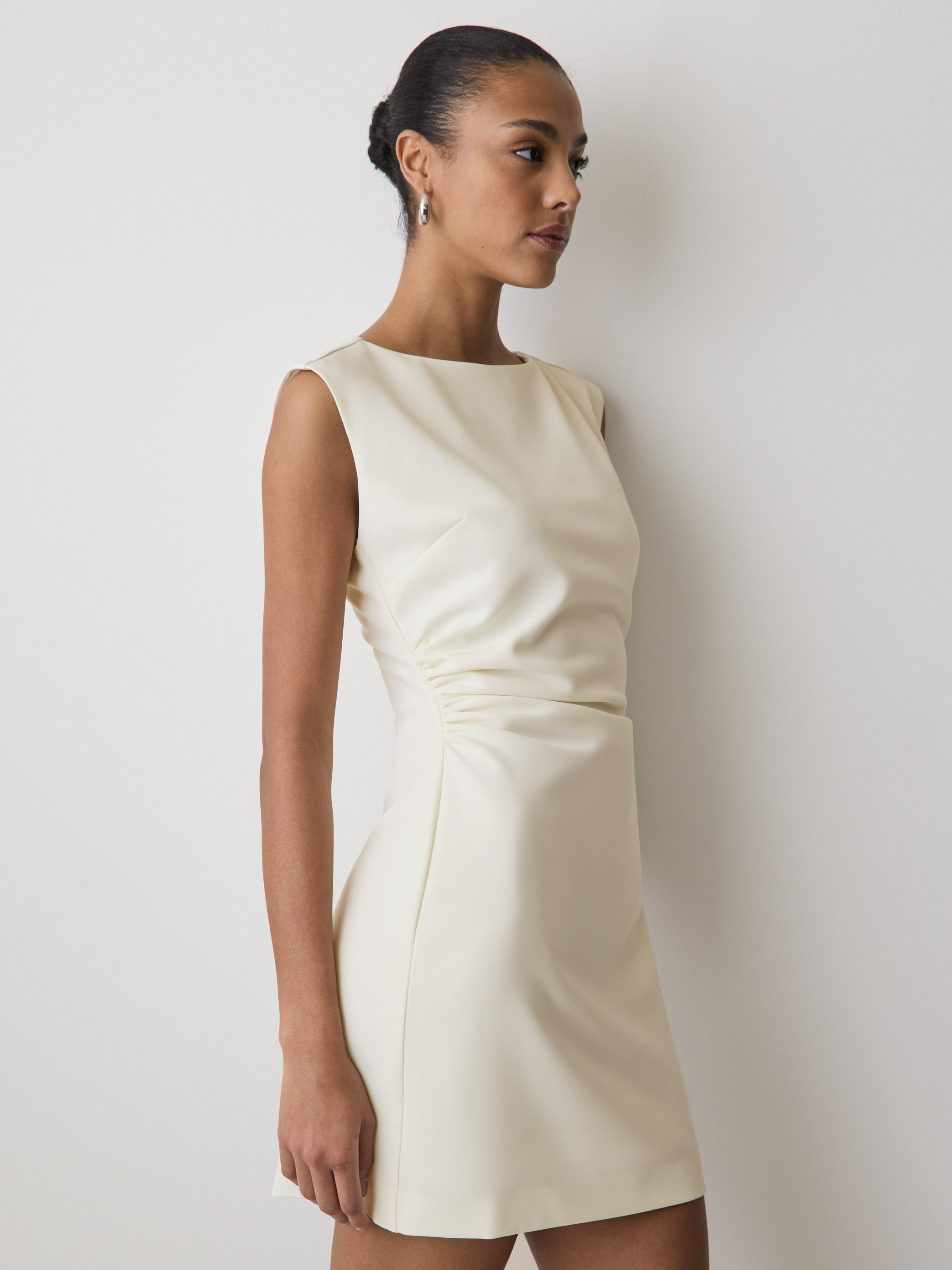 Sleeveless Crew-Neck Mini Dress rw&co On Sale