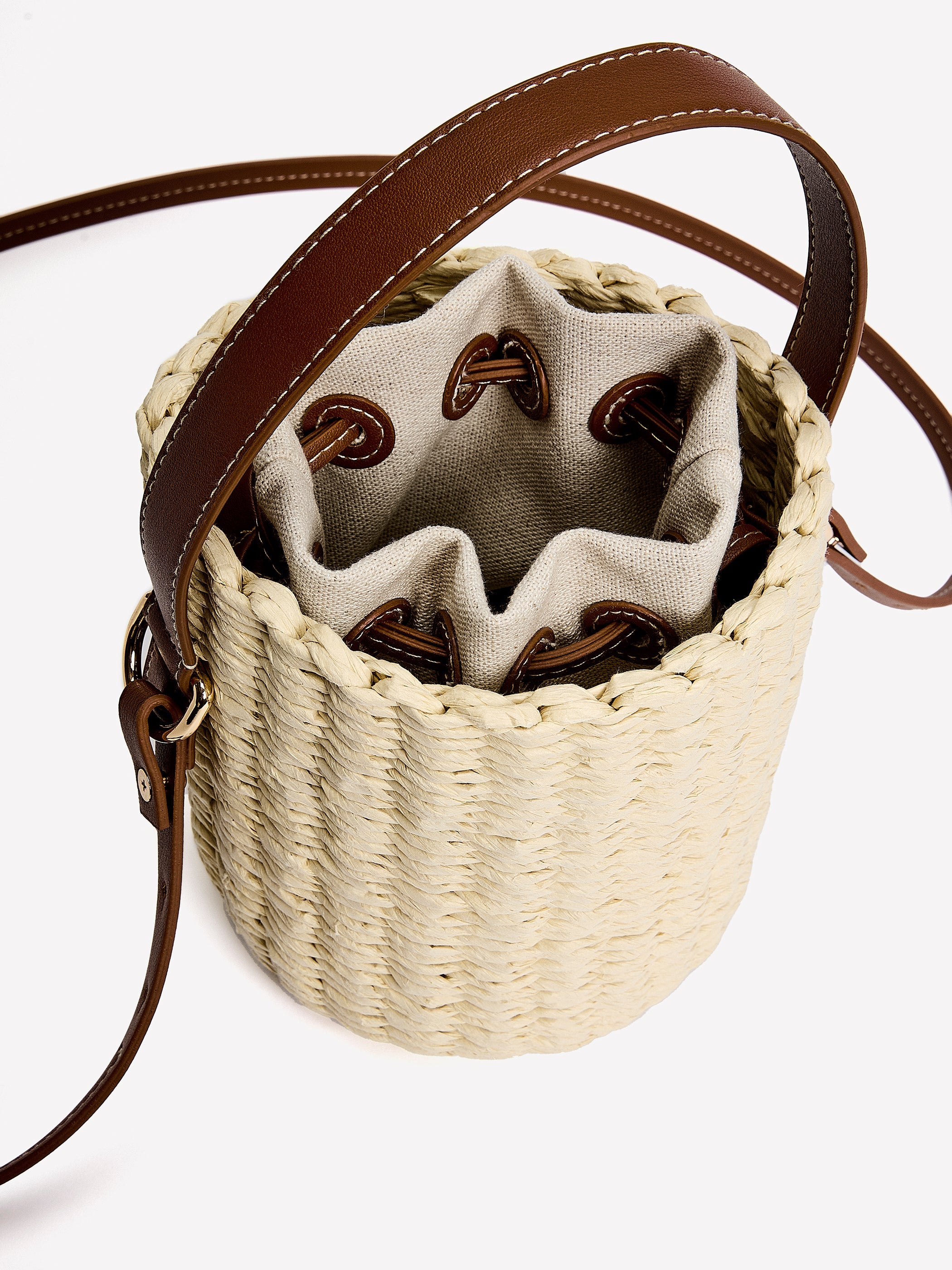 Straw Bucket Bag rw&co Special Promo Price